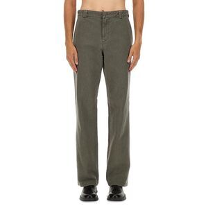 ASPESI Men's Straight Leg Cotton Twill Trousers Men GREY Pants